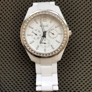 Relic White Watch